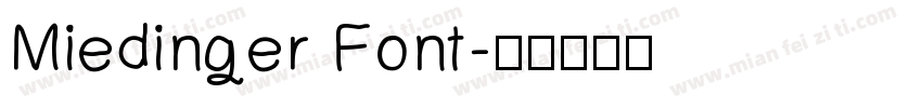 Miedinger Font字体转换